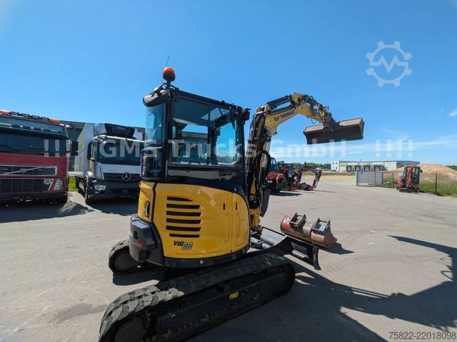 Minikotró YANMAR VIO 38 - 6 / POWERTILT / 3 Löffel / Klima