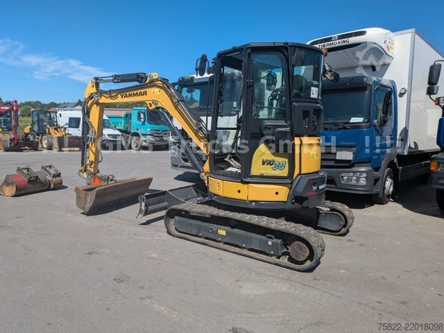 Minikotró YANMAR VIO 38 - 6 / POWERTILT / 3 Löffel / Klima