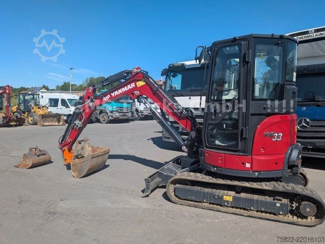 Minikotró YANMAR VIO 33 - 6 / POWERTILT / 3 Löffel / D-Maschine
