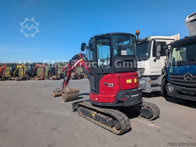 Minikotró YANMAR VIO 33 - 6 / POWERTILT / 3 Löffel / D-Maschine