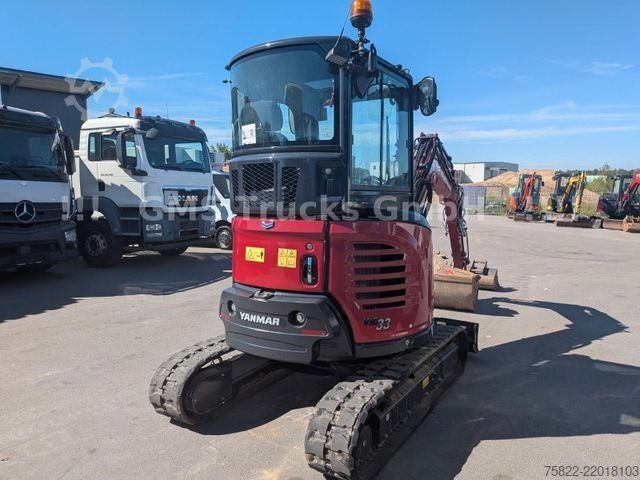 Minikotró YANMAR VIO 33 - 6 / POWERTILT / 3 Löffel / D-Maschine