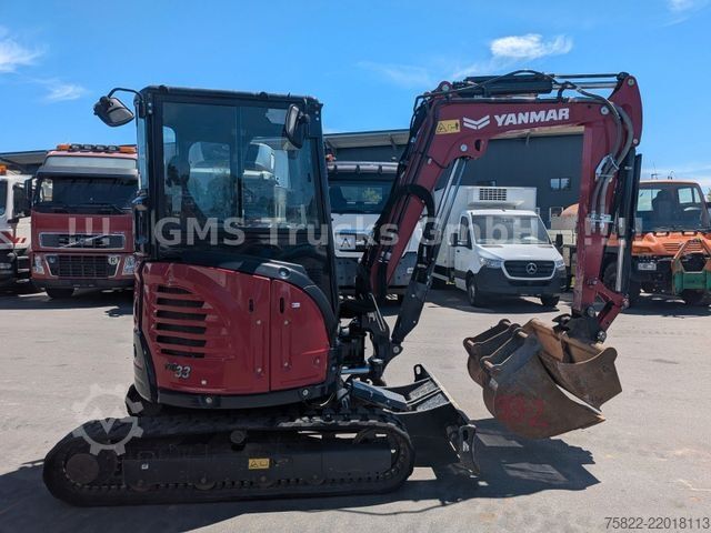 Minikotró YANMAR VIO 33 - 6 / Lehnhoff MS03 / 3 Löffel / D-Masch