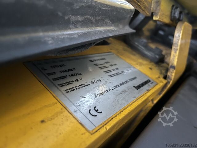 Ηλεκτρικό περονοφόρο 3 τροχούς Jungheinrich EFG215