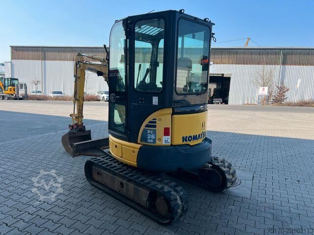 Minikotró Komatsu PC26MR-3 / 2.032h / Tieflöffel