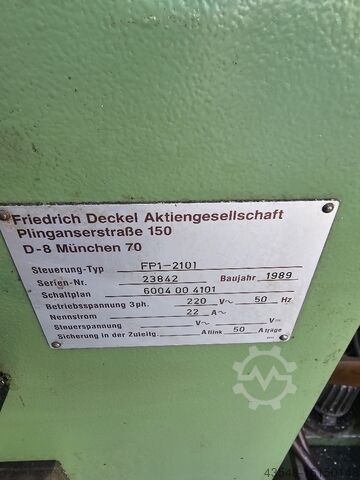 Tool room milling machine Deckel FP1Aktiv
