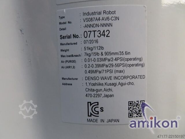 6-axis robot Denso VS-087