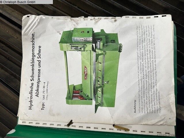 Schwenkbiegemaschine HAMM Sas75 30 4
