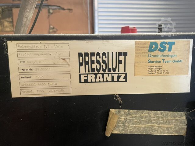 šroubový kompresor Pressluft Frantz ES 31 D