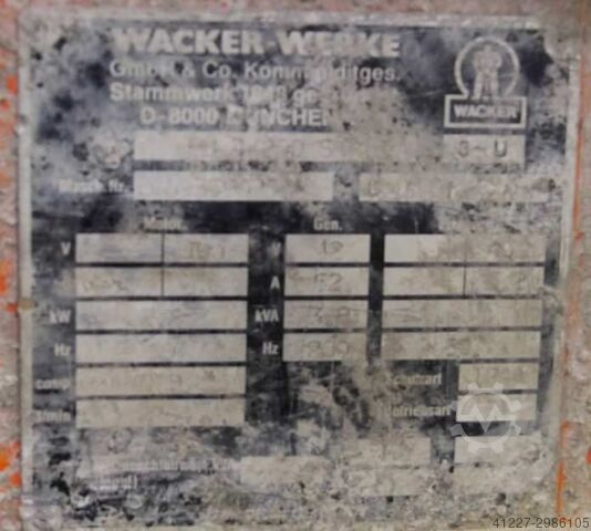 Frequentieomvormer 42 V 200 Hz 2,8 kW Wacker FU-4/200SW