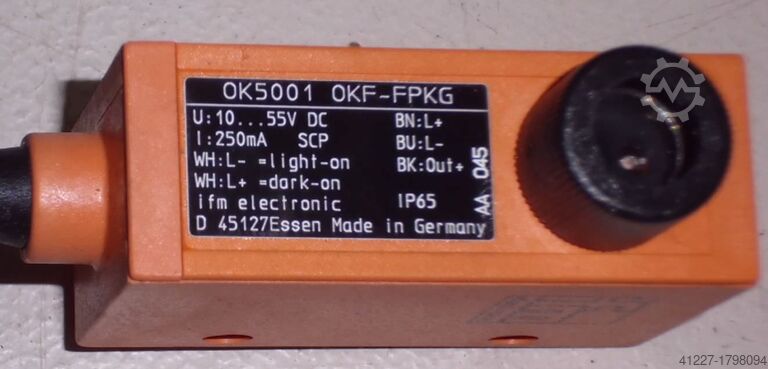 Reflective light barrier IFM OK5001OKF-FPKG