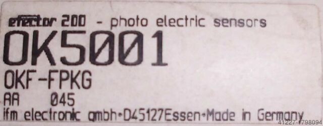 Reflecterende lichtbarrière IFM OK5001OKF-FPKG