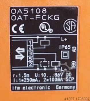 Reflective light barrier IFM OA5108OAT-FCKG