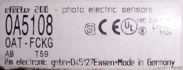 Reflective light barrier IFM OA5108OAT-FCKG