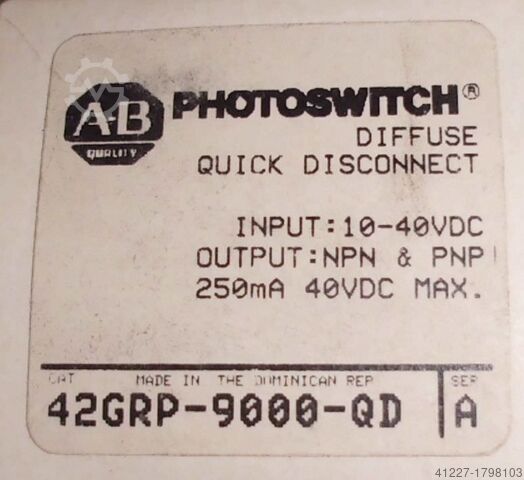 Reflecterende lichtbarrière Allen-Bradley 42GRP-9000-QD