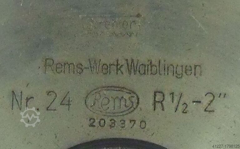 Thread cutting head with Strehler jaws Rems R1/2-2"