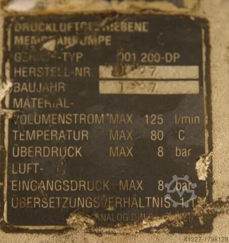 Membranpumpe Böllhoff 001.200-DP