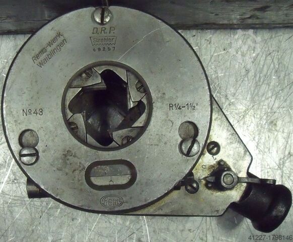 Gevindskærehoved med Strehler-bakker Rems 1/4"-1 1/2"