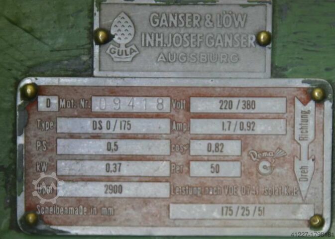 Dobbeltslibebænk 175 mm REMA DS 0/175