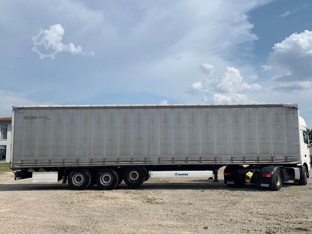 Semi-reboque aberto com lona KRONE SD Standard_ Liftachse_ LASI Code XL + VDI 2700