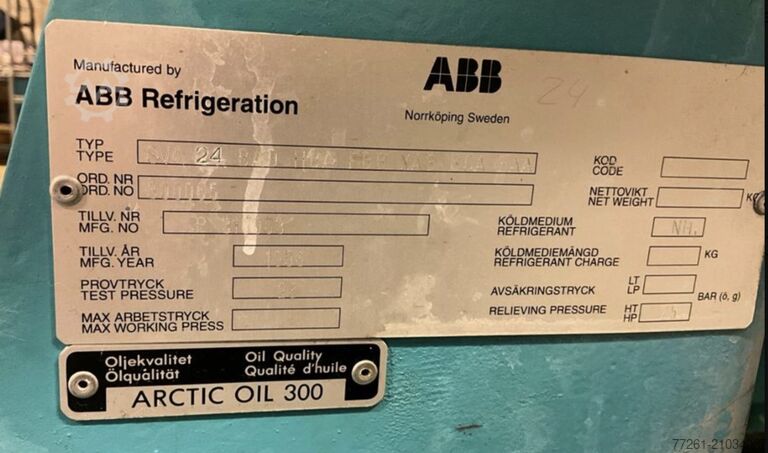  Screw cooling compressor (2x) ABB SVA 24