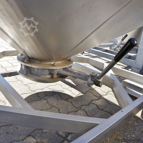 Kontejner na volně ložené látky o objemu 1200 litrů z materiálu V2A Umformtechnik Hausach (UCON) 9262