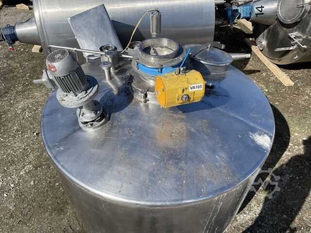 2200litrová míchací nádoba z nerezové oceli V2A  S15991