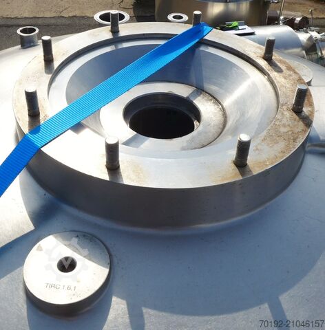 Δοχείο κενού 1980 λίτρων από ανοξείδωτο χάλυβα V4A VAKUMIX 9195