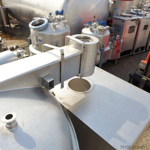 Δοχείο κενού 1980 λίτρων από ανοξείδωτο χάλυβα V4A VAKUMIX 9195