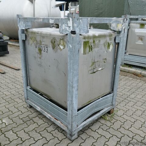 Δοχείο IBC 1000 λίτρων από V2A Blefa 9169