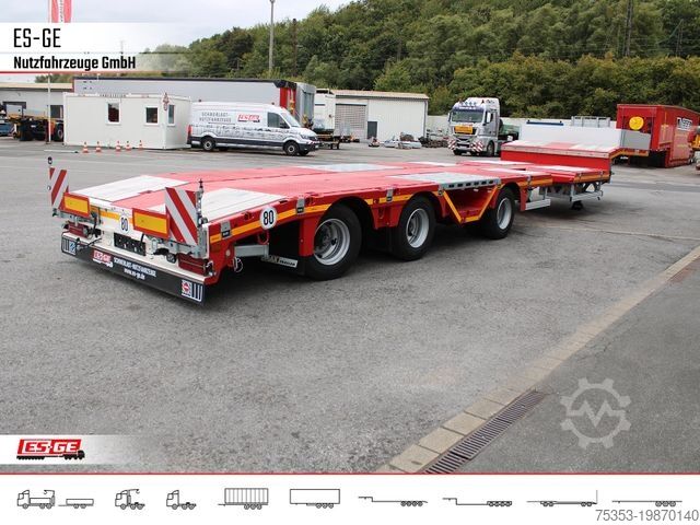 Tieflader-Sattelauflieger FAYMONVILLE MAX Trailer MAX100 Semi-Tieflader Radmulden