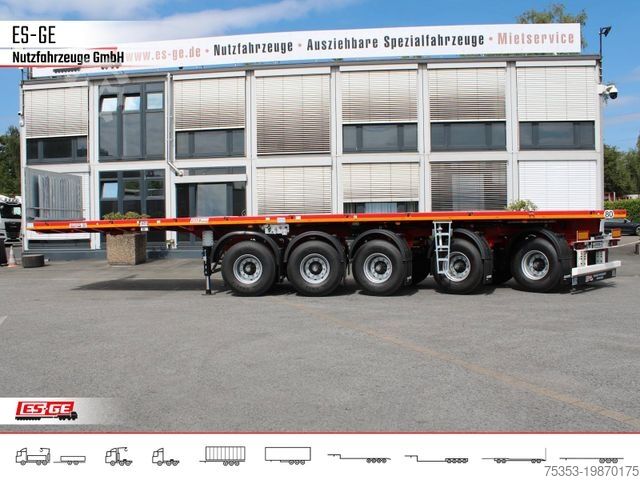 Werkplatform oplegger FAYMONVILLE MAX Trailer MAX410 Ballastauflieger
