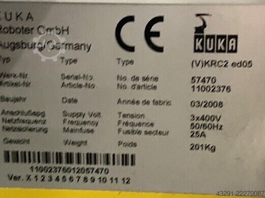 Robot industriale KUKA KR240L210-2 2000