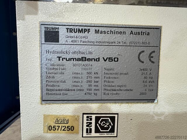 Kantpers TRUMPF TrumaBend V50