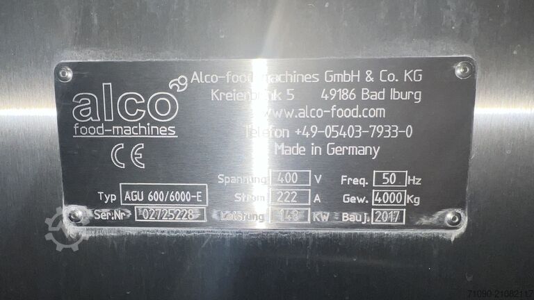 Vleesverwerkingsmachine Alco AGU 600/6000-E