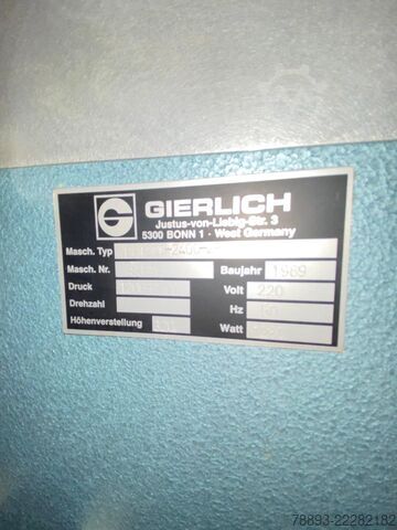 Máquina de estampado en caliente Máquina de estampado con lámina caliente Gierlich PE 1200-2400-2P electronic
