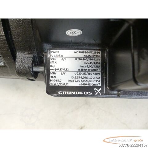 Bileşen Grundfos CRN3-19 A-P-G-V-HQQV Pumpe mit MG90SB2-24FT115-D1 --