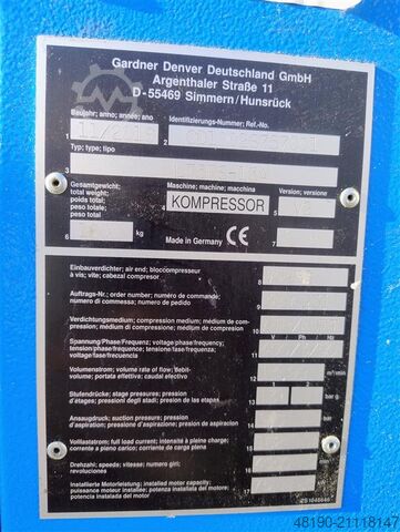 Screw compressor s016340 CompAir L75RS