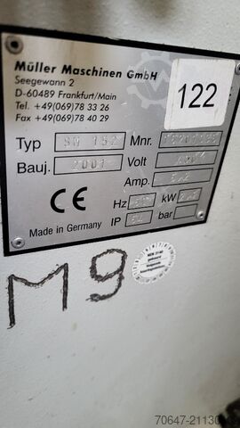 Mellékmű 2,2 kW - 12 darab Müller Maschinen GmbH SM 152