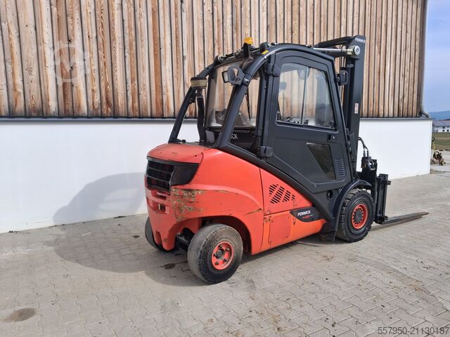 ανυψωτικό περονοφόρο με εμπρόσθιο φορτηγό Linde H 30 Diesel Triplex Zinkenverstellgerät