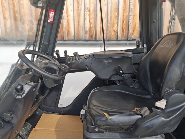 ανυψωτικό περονοφόρο με εμπρόσθιο φορτηγό Linde H 30 Diesel Triplex Zinkenverstellgerät