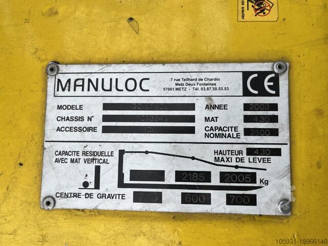 Elektrisk 4 -hjulet gaffeltruck Nissan Q02L25CU