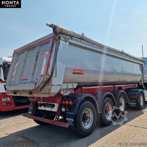 Damperli yarı römork LANGENDORF SKS 24, Stahlmulde, Liftachse, BPW, 2xStück