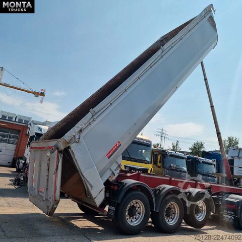 Damperli yarı römork LANGENDORF SKS 24, Stahlmulde, Liftachse, BPW, 2xStück