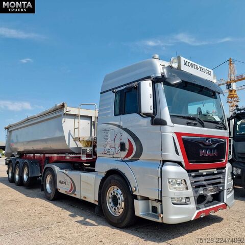 Damperli yarı römork LANGENDORF SKS 24, Stahlmulde, Liftachse, BPW, 2xStück