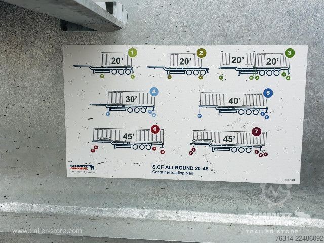 Ημιρυμουλκούμενο Schmitz Cargobull Containerfahrgestell Standard