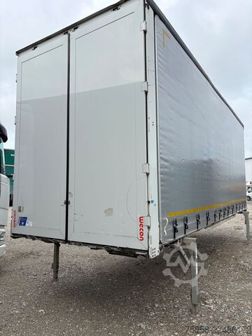 Nadwozie wymienne z platformą i plandeką Wecon Jumbo XXL Innen 3090 mm Hubdach Verzinkt