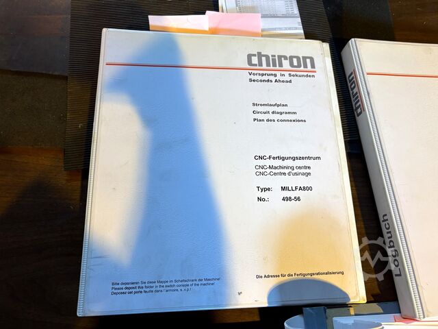 Centro di lavoro a cinque assi CHIRON MILL 800