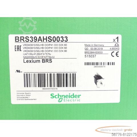 Schneider Electric Motor Schneider Electric BRS39AHS0033 / VRDM3910/50LHB SN:2900456576 - ungebr.! -