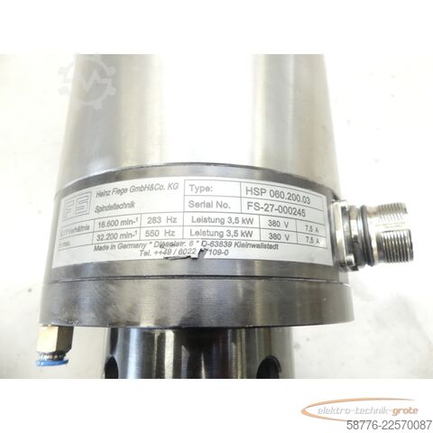 Componente Supfina / Fiege Supfina 811 - 814 / Fiege HSP 060.200.03 Werkzeugspindel bis 32.200 Umin-¹