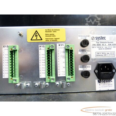 Komponens  systec P/N 8292 EC 3 Dreiachssystem    !